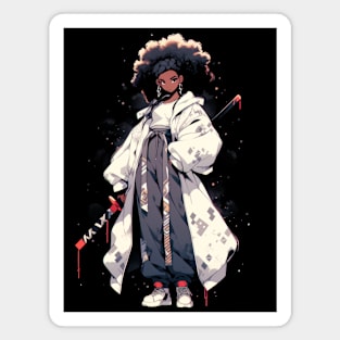 Afro Samurai Girl Magnet